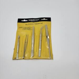 Vintage H521 Mascot Precision tools All Purpose Tweezers Set New open package